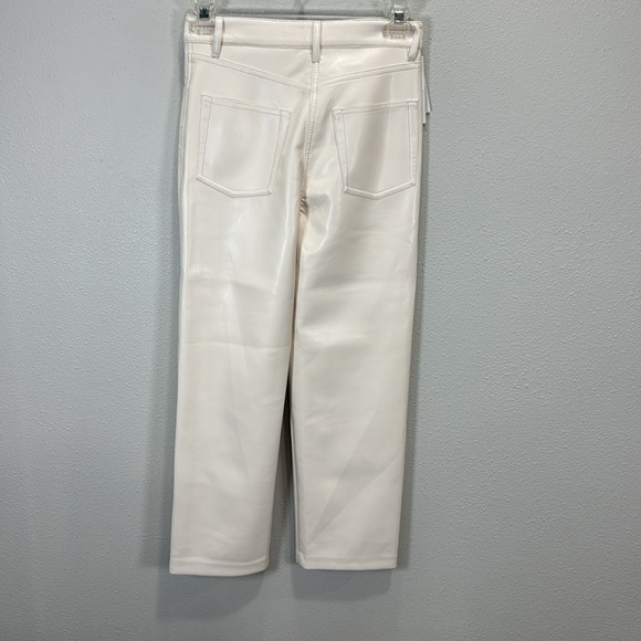 Aritzia Wilfred Melina Cropped faux leather pants in birch - Picture 6 of 10